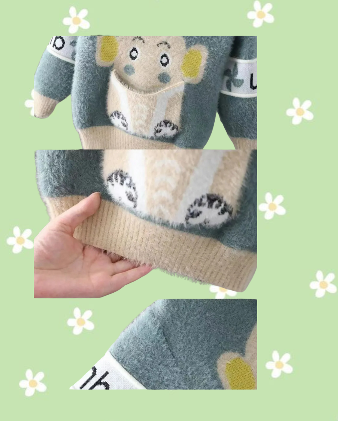 Pull garçon motif éléphant