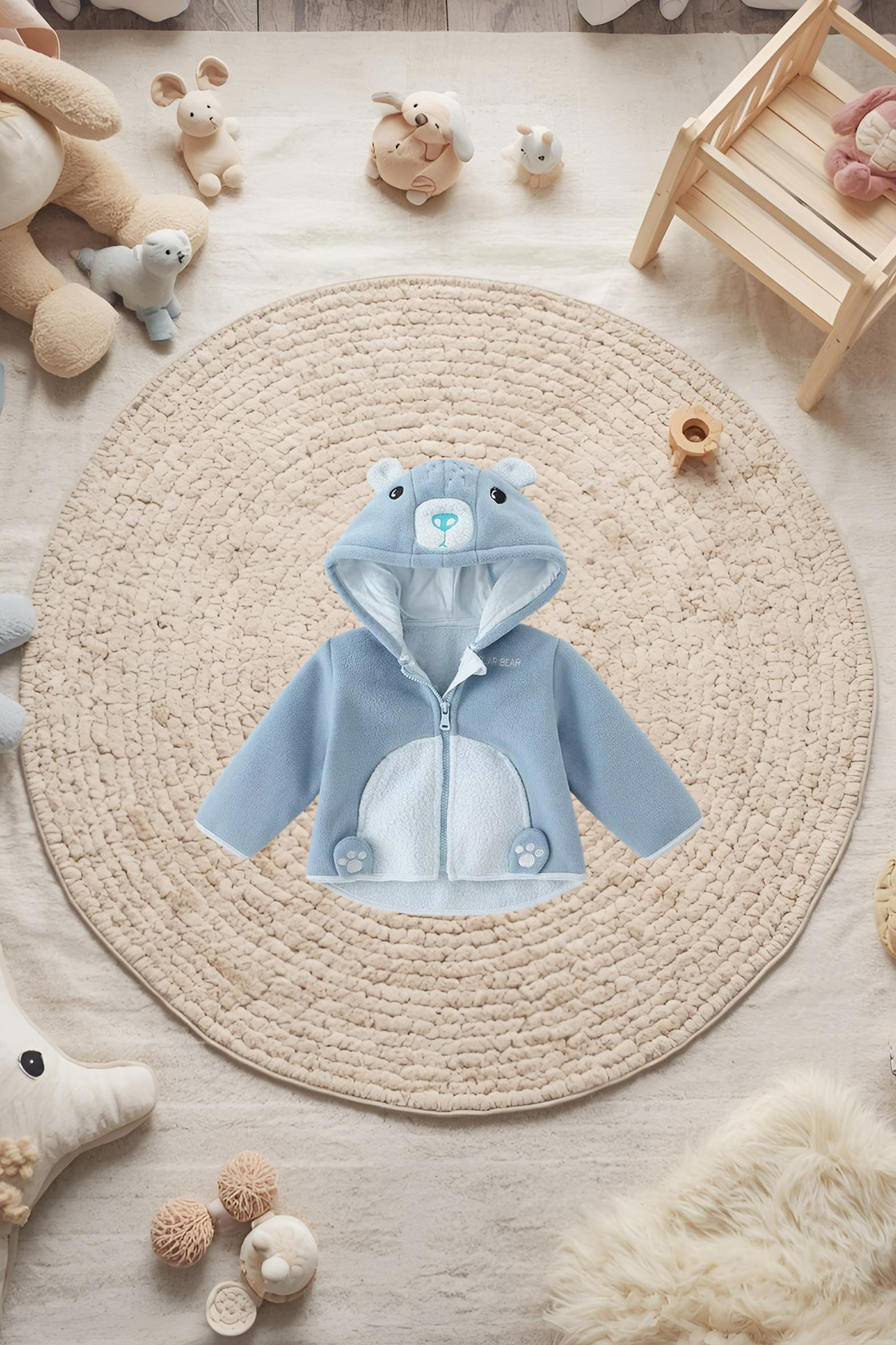 Manteau polaire animaux enfant ours, lapin, Dinosaure  Doux et chaud
