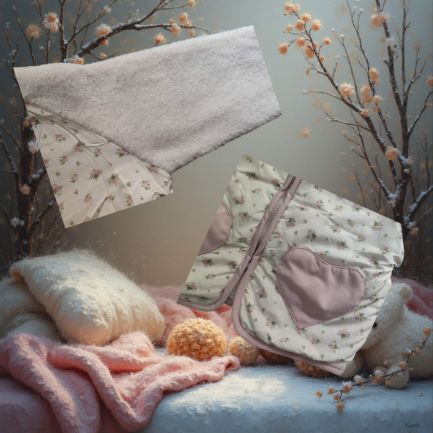 Veste Fourrure Bébé Kawaii - Douce et Mignonne