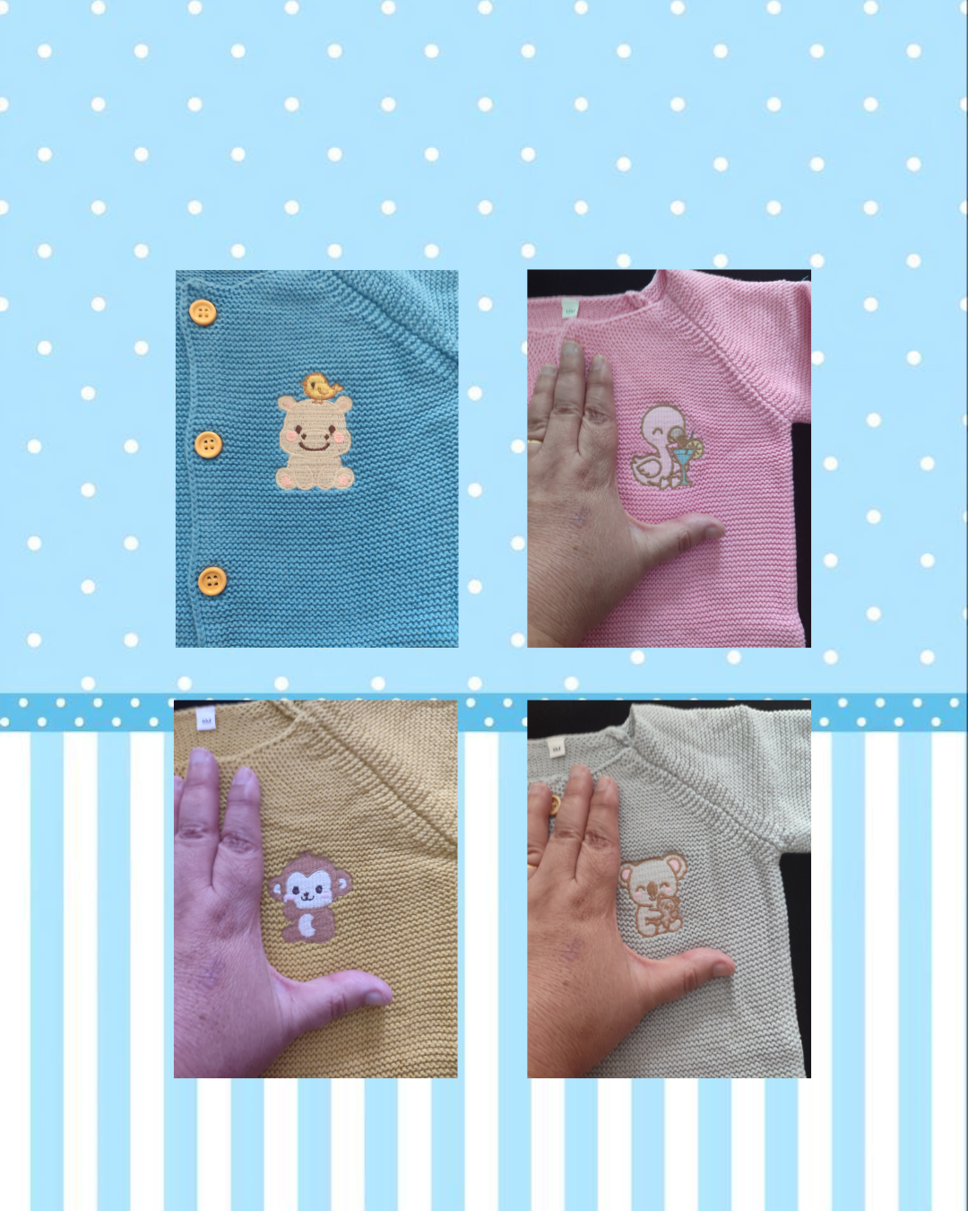 Cardigan et son bodie assorties