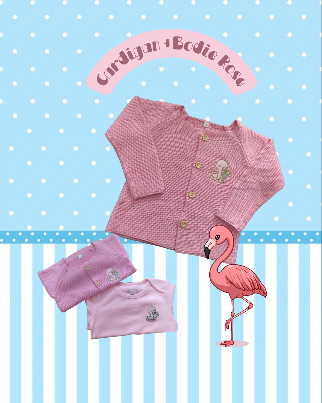 Cardigan et son bodie assorties