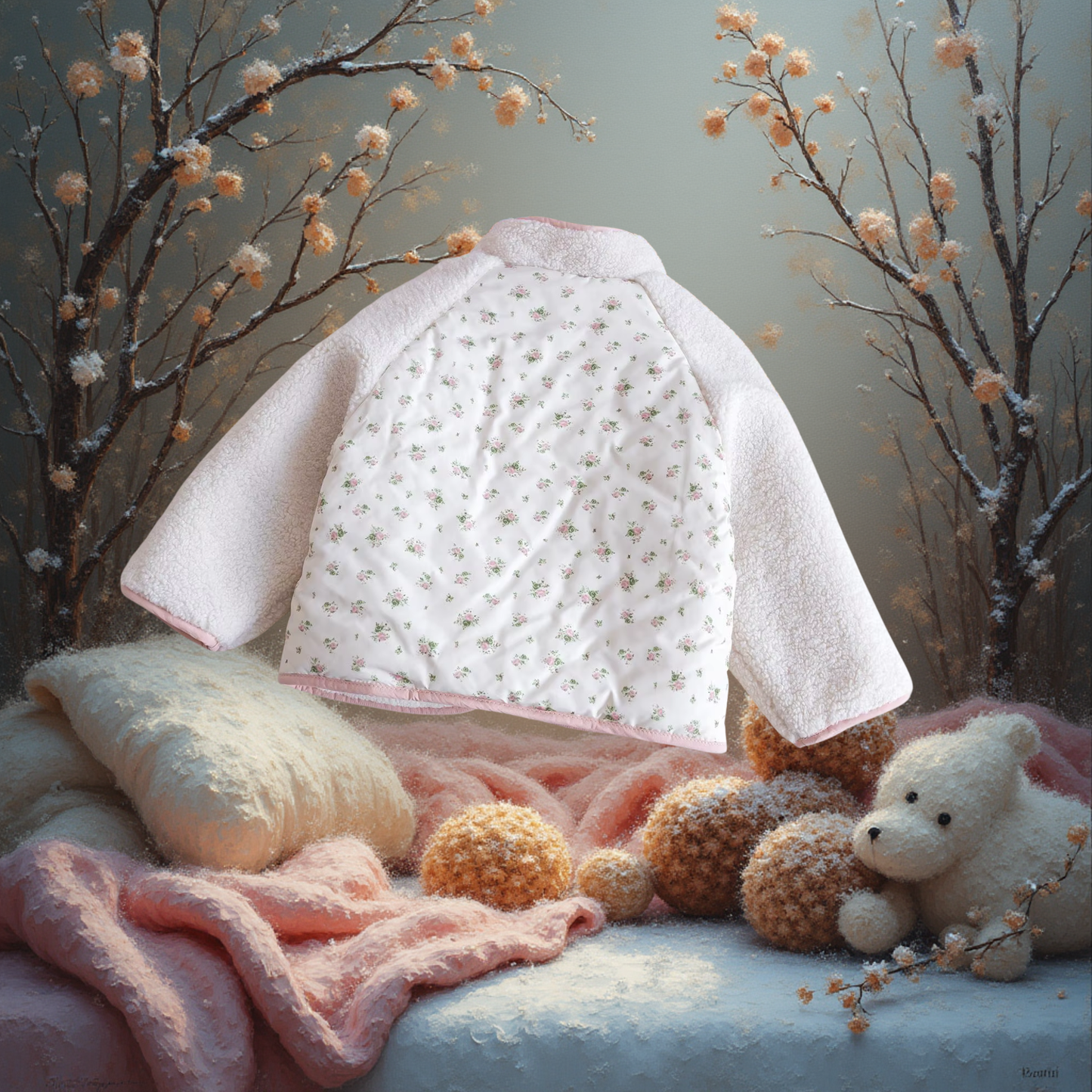 Veste Fourrure Bébé Kawaii - Douce et Mignonne