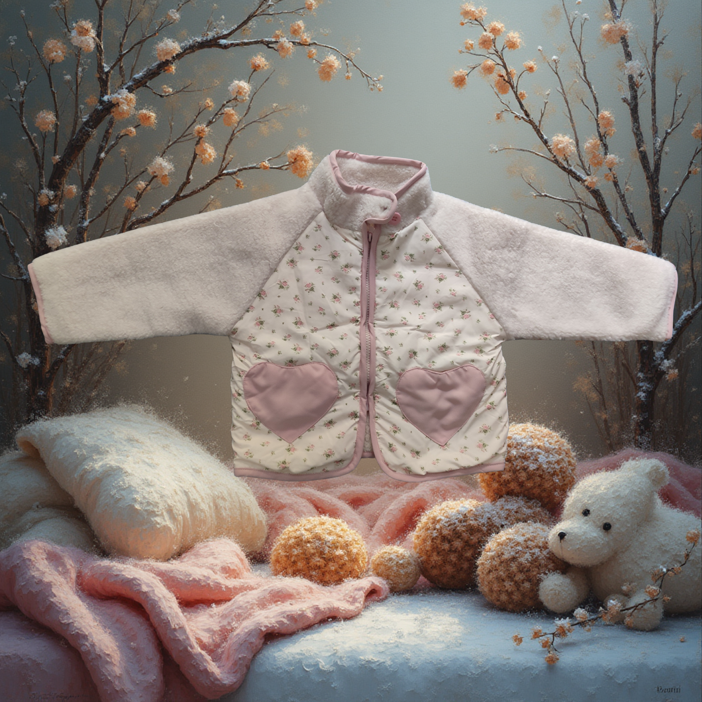 Veste Fourrure Bébé Kawaii - Douce et Mignonne